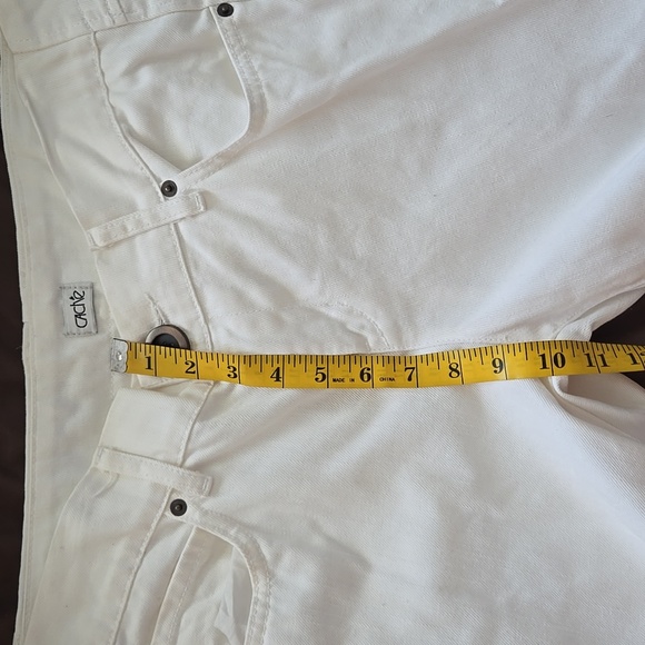 Vintage Y2K Cache Elegant White Wide Leg Denim Jeans Size 8 - Picture 8 of 11